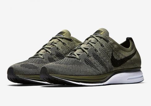 Nike Flyknit Trainer Olive Black White AH8396-200