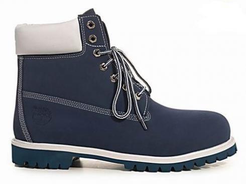 Mens Timberland Custom 6-inch Premium Boots Blue White