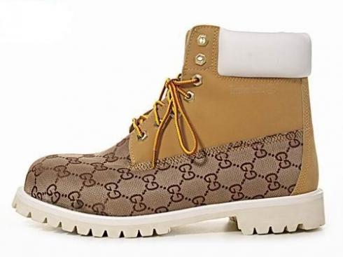 Timberland Custom Varsity Boots Men Wheat White