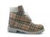 Mens Timberland Custom Boots White Burbery