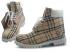 Mens Timberland Custom Boots White Burbery