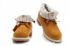 Timberland Men Roll-top Boots Wheat White